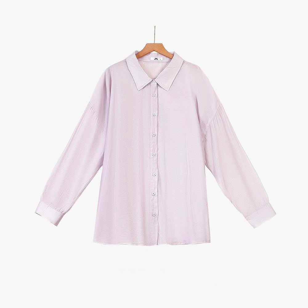 Ensemble chemise drapée et robe débardeur grande taille - Chemise - 6XL - image 8