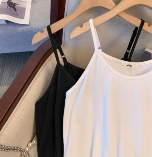 Débardeur camisole en soie glacée grande taille - image 7