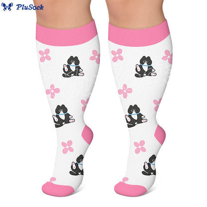 Chaussettes de compression Kitty Bloom grandes tailles - image 5