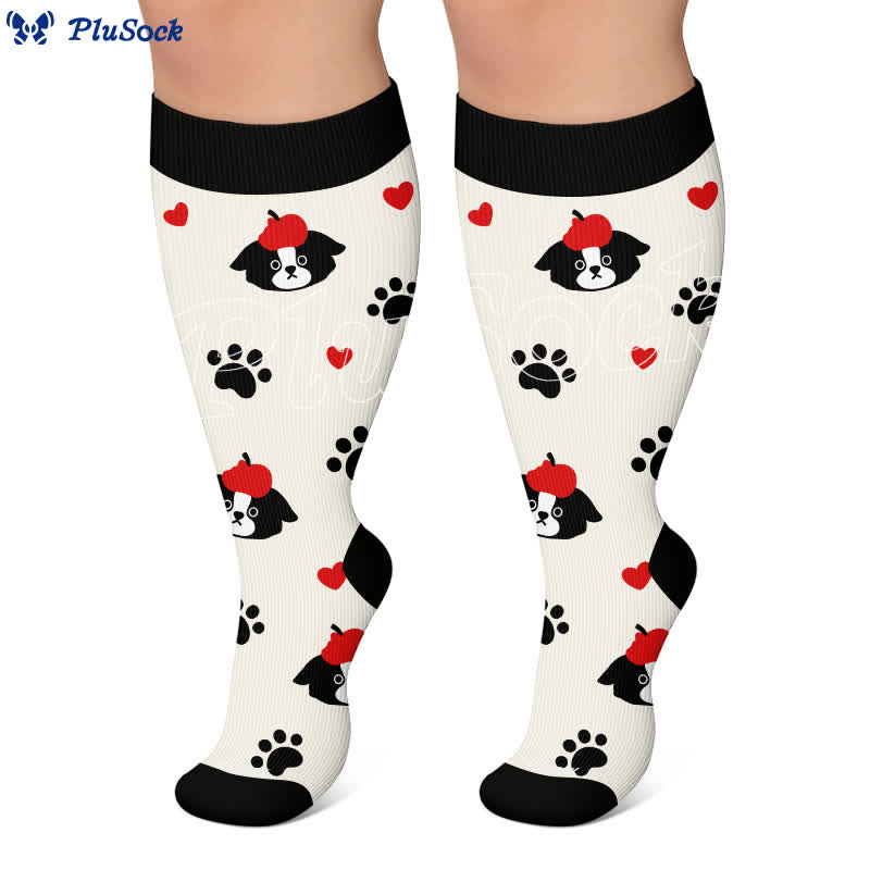 Chaussettes de compression Kitty Bloom grandes tailles - image 7