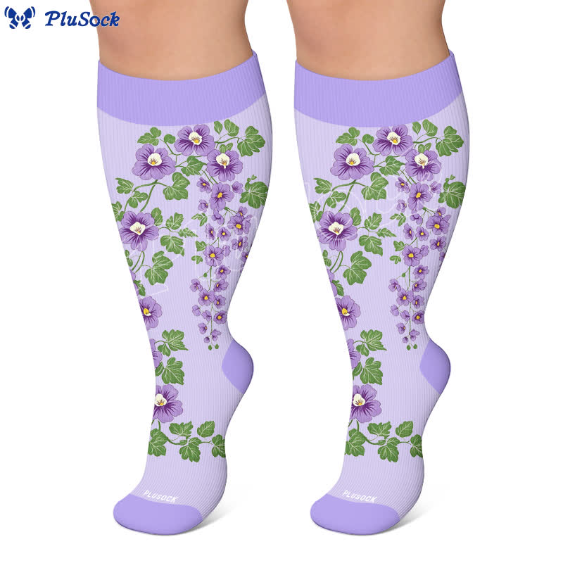 Chaussettes de compression Morning Glory grandes tailles - image 4