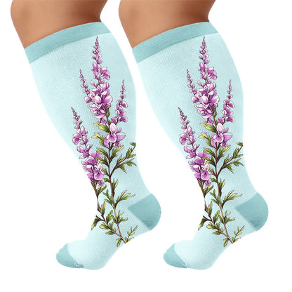 Chaussettes de compression Morning Glory grandes tailles - image 10