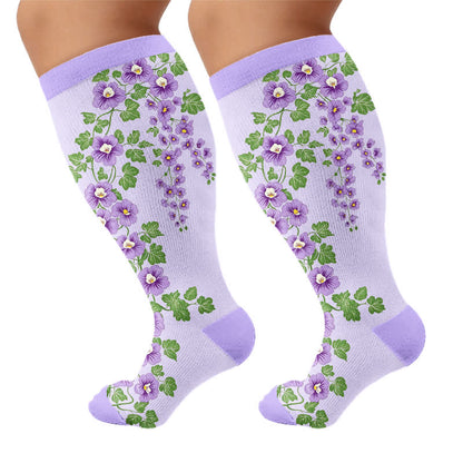 Chaussettes de compression Morning Glory grandes tailles - image 8