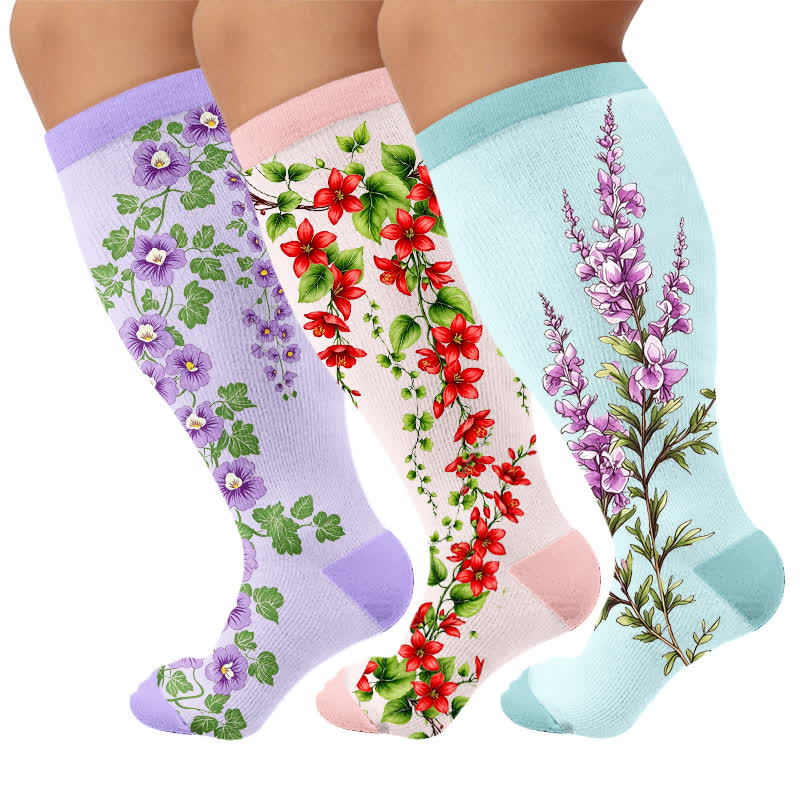 Chaussettes de compression Morning Glory grandes tailles - image 7