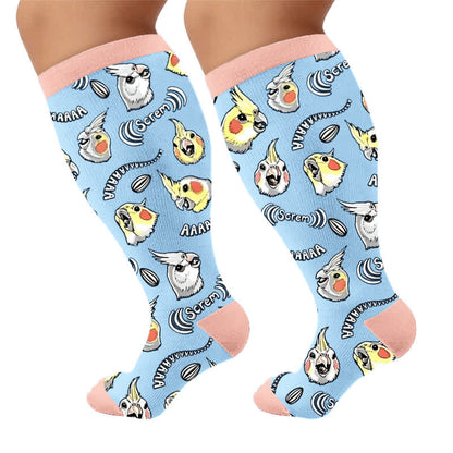 Chaussettes de compression grandes tailles pour chats et perroquets - Rose (1 paire) - 4XL - image 9