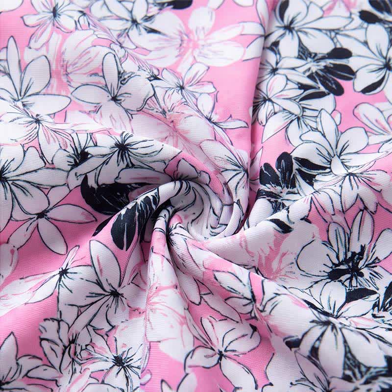 Robe de bain à jupe fleurie - image 17