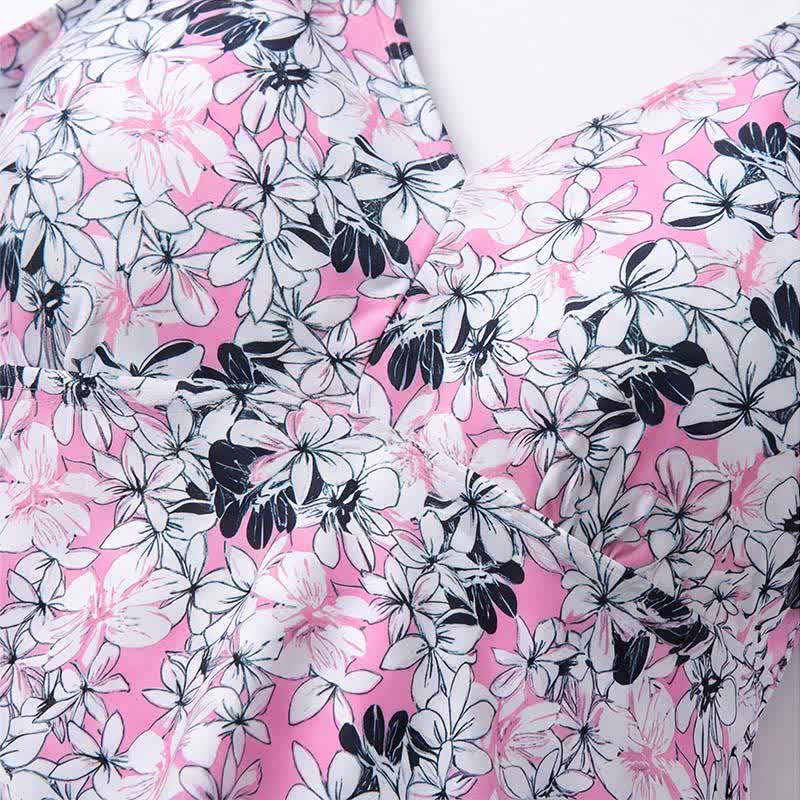 Robe de bain à jupe fleurie - image 15