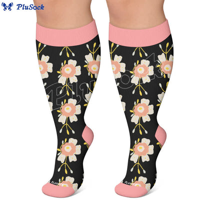 Chaussettes de compression grandes tailles à motif abeille - image 7