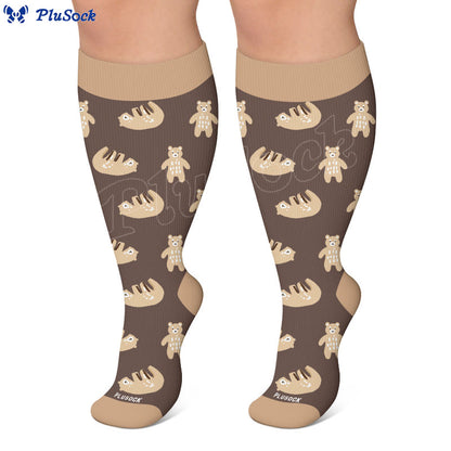 Chaussettes de compression ours mignon grande taille - image 5