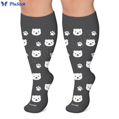 Chaussettes de compression ours mignon grande taille - image 7