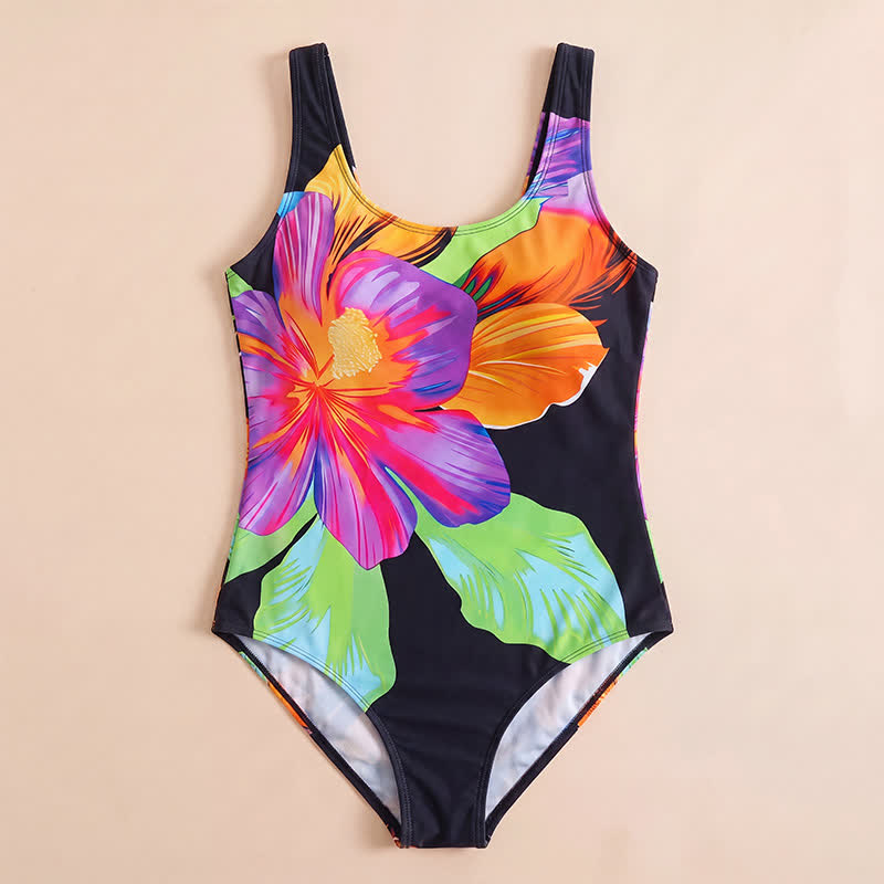 Maillot de bain une pièce à bretelles larges et imprimé floral - image 10