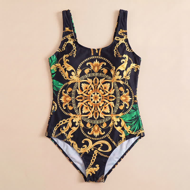 Maillot de bain une pièce à bretelles larges et imprimé floral - image 7
