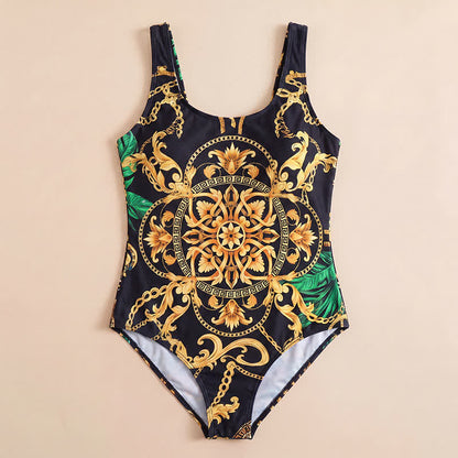 Maillot de bain une pièce à bretelles larges et imprimé floral - image 7