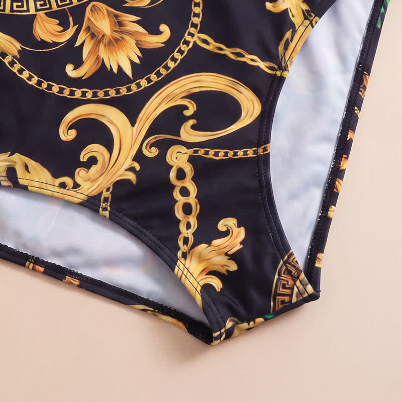 Maillot de bain une pièce à bretelles larges et imprimé floral - image 5