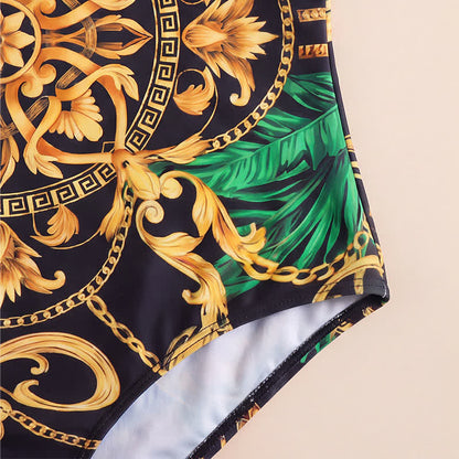 Maillot de bain une pièce à bretelles larges et imprimé floral - image 6
