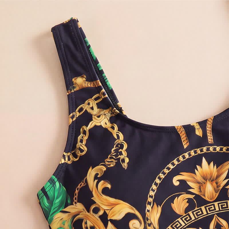 Maillot de bain une pièce à bretelles larges et imprimé floral - image 4