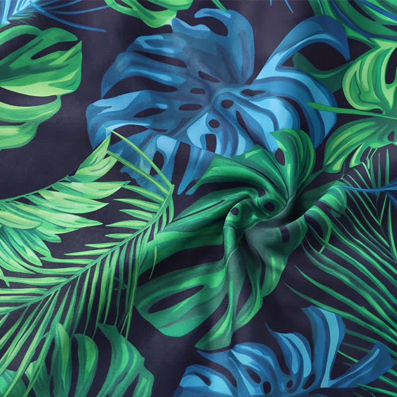 Maillot de bain une pièce à col rond et motif floral tropical - image 6
