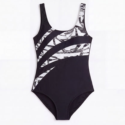 Maillot de bain une pièce imprimé léopard tropical, fleurs et chat - image 15