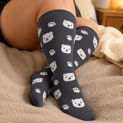 Chaussettes de compression ours mignon grande taille - image 2