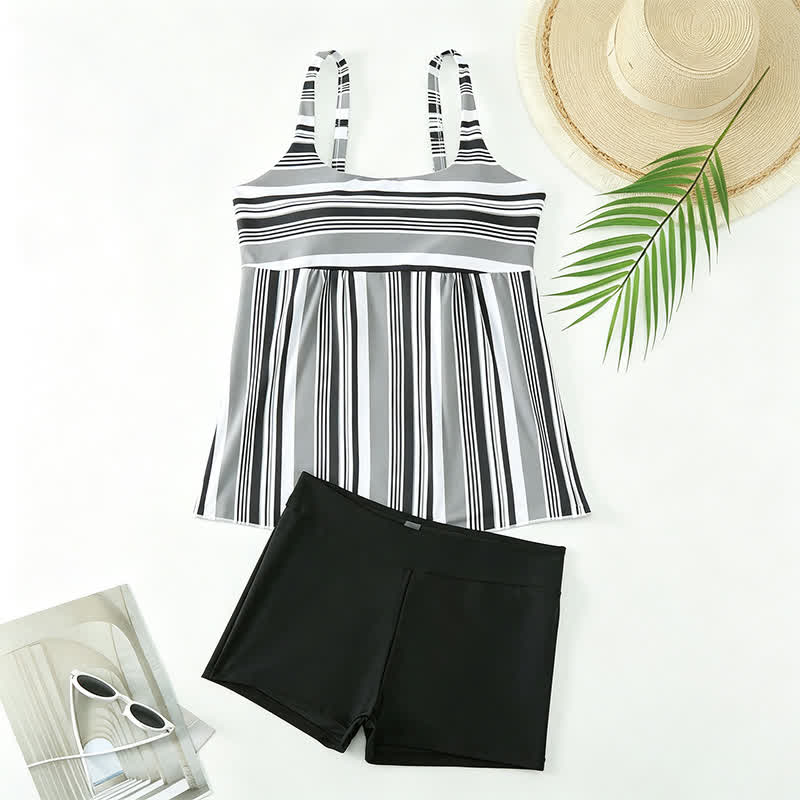 Ensemble tankini à rayures florales tropicales - image 18