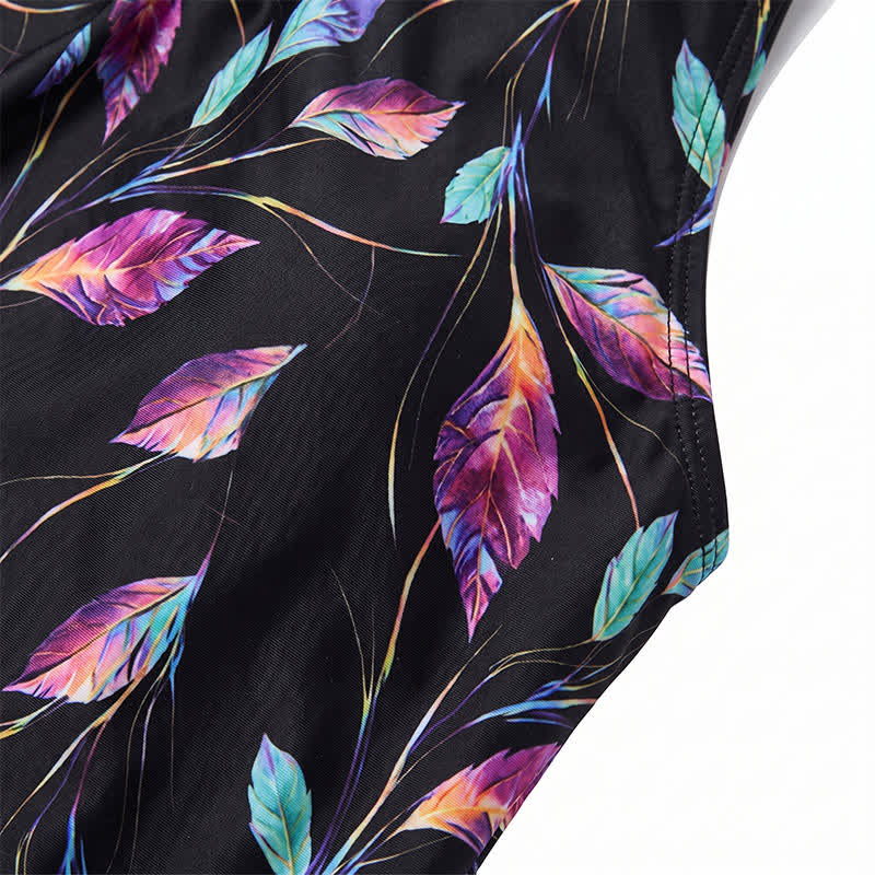 Ensemble tankini à feuilles tropicales - image 6