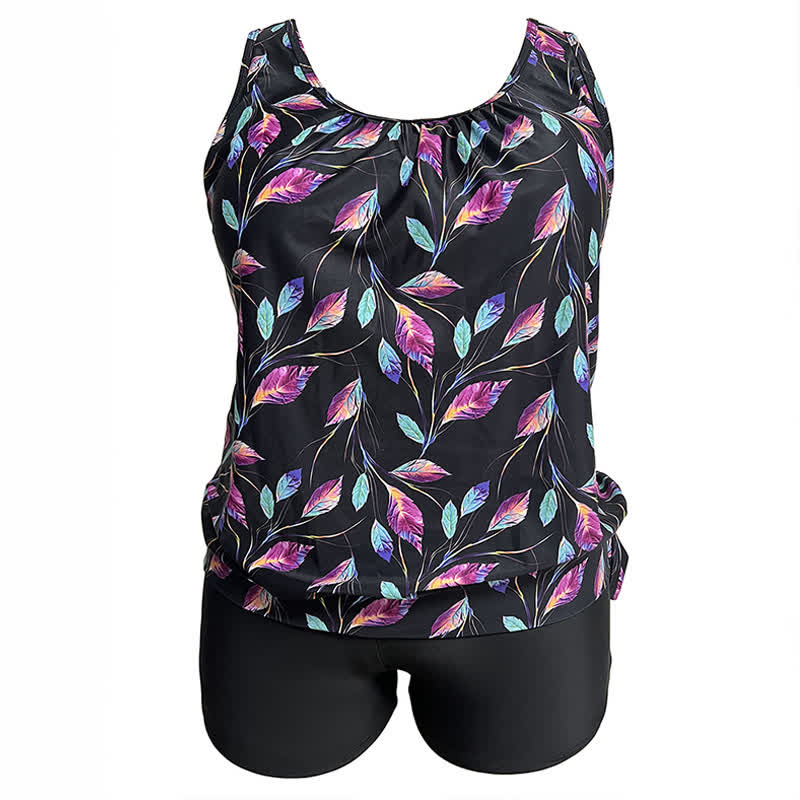 Ensemble tankini à feuilles tropicales - image 7