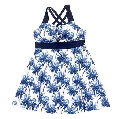 Robe de bain dos nu à motif palmier tropical - image 6