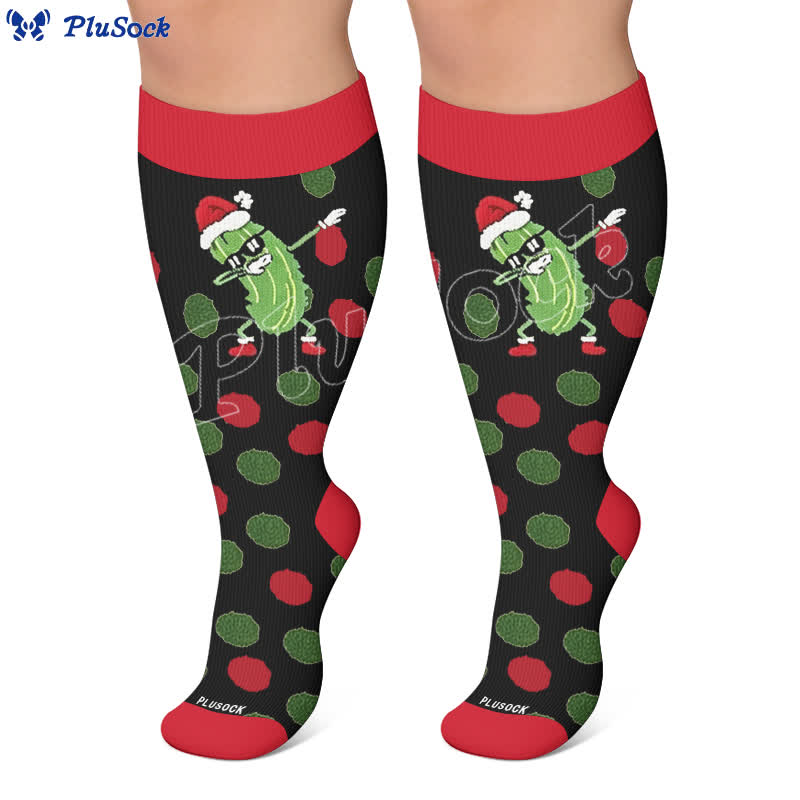 Chaussettes de compression Pickle Party grandes tailles - image 7