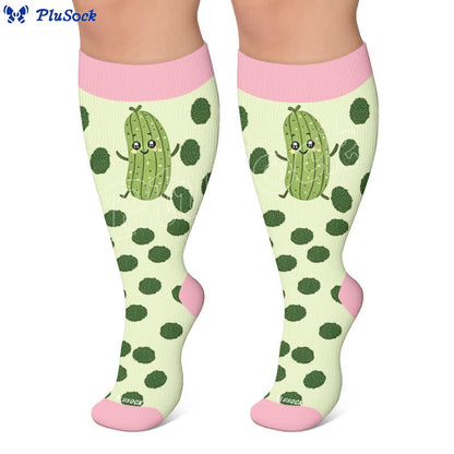 Chaussettes de compression Pickle Party grandes tailles - image 5