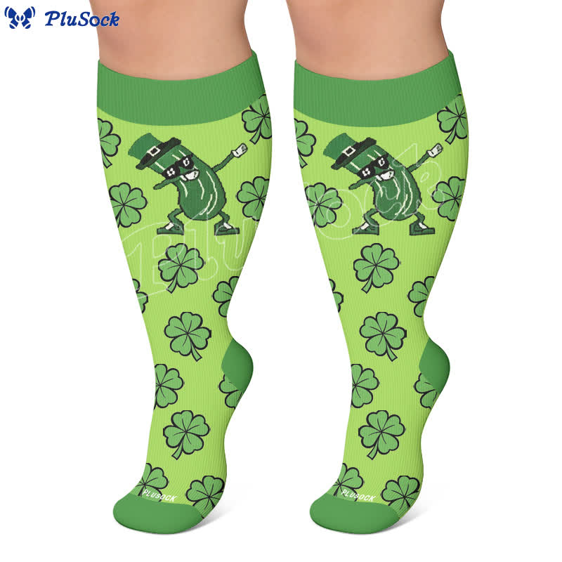 Chaussettes de compression Pickle Party grandes tailles - image 6