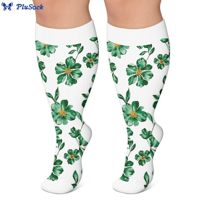 Chaussettes de compression grandes tailles Jardin botanique - image 5