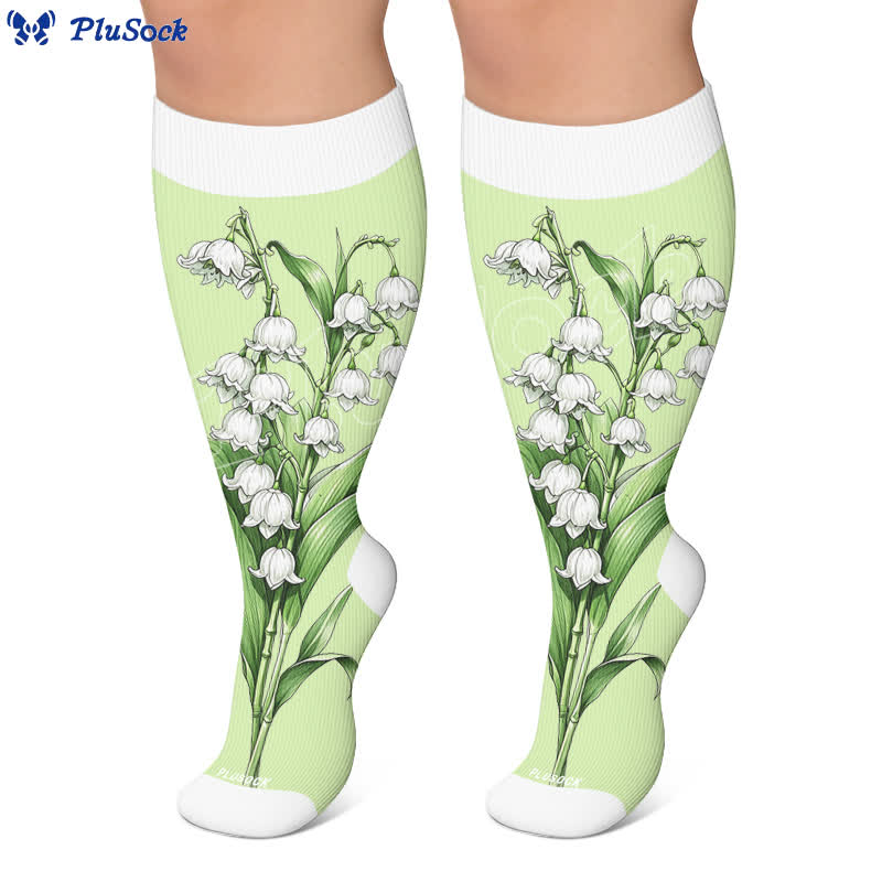 Chaussettes de compression grandes tailles Jardin botanique - image 7