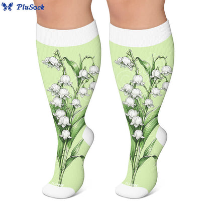 Chaussettes de compression grandes tailles Jardin botanique - image 7