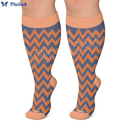 Chaussettes de compression bohèmes à fleurs grandes tailles - image 6