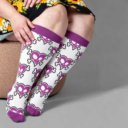 Chaussettes de compression Bat Heart grandes tailles - image 3