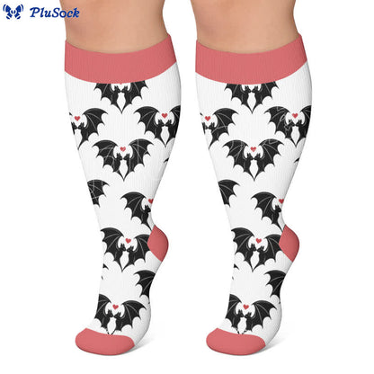 Chaussettes de compression Bat Heart grandes tailles - image 5