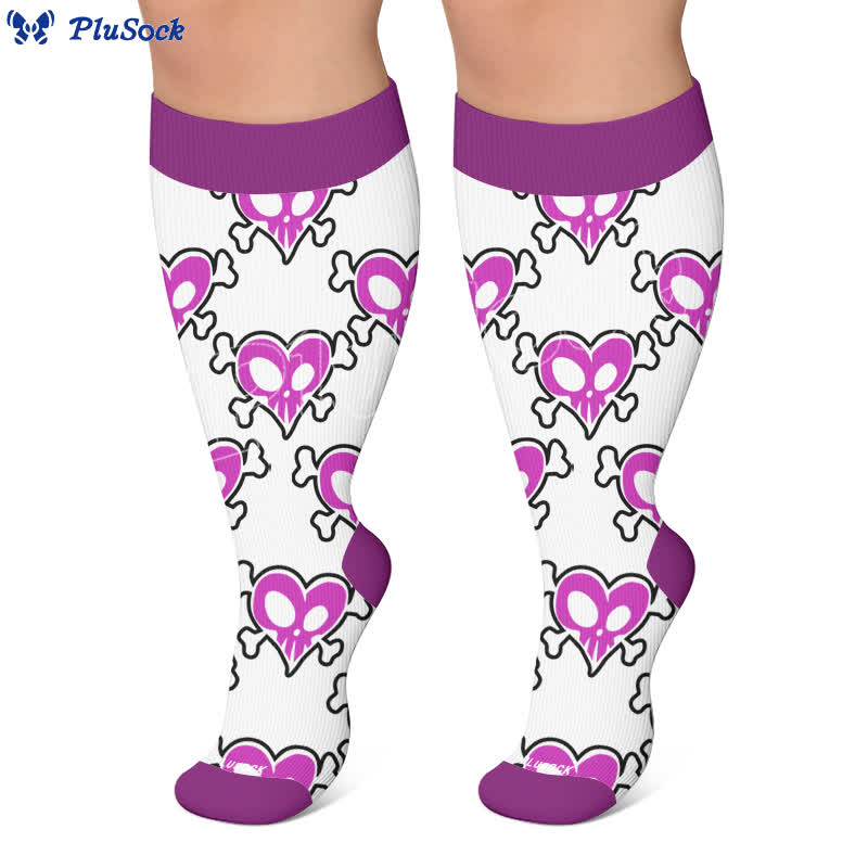 Chaussettes de compression Bat Heart grandes tailles - image 7