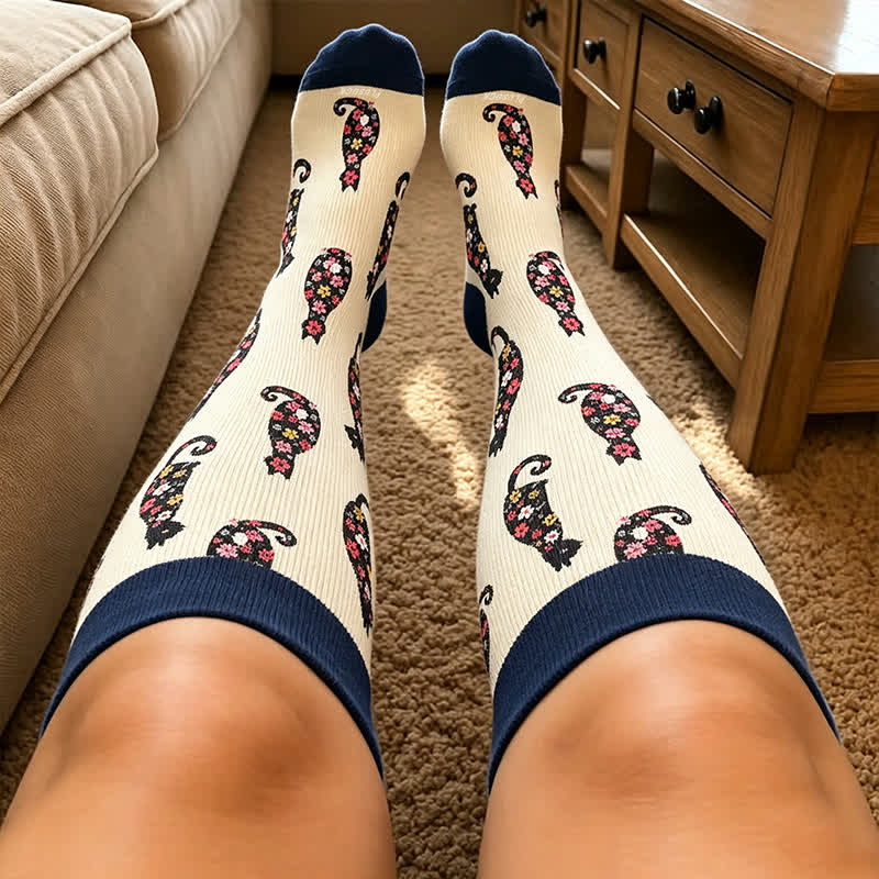 Chaussettes de compression Swan Cat grande taille - image 3