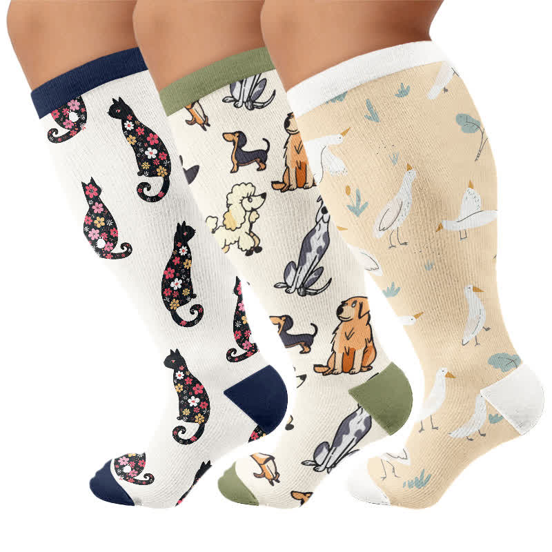 Chaussettes de compression Swan Cat grande taille - image 4