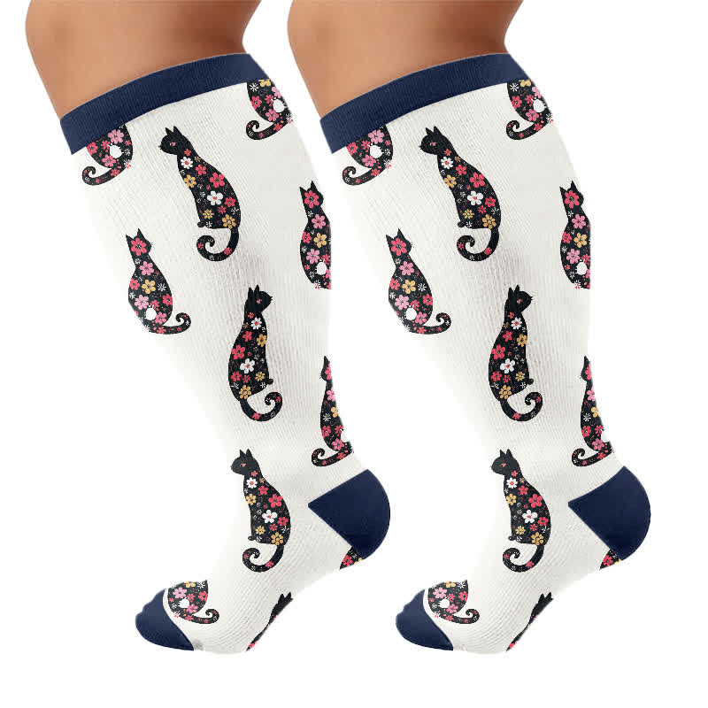Chaussettes de compression Swan Cat grande taille - Bleu marine - 4XL - image 9