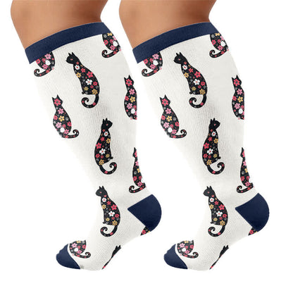 Chaussettes de compression Swan Cat grande taille - Bleu marine - 4XL - image 9