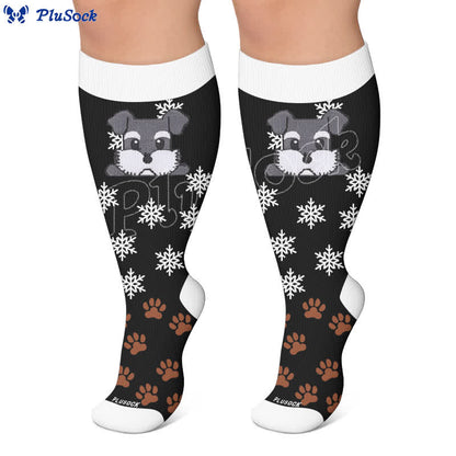 Chaussettes de compression rayées pour chien grande taille - image 6