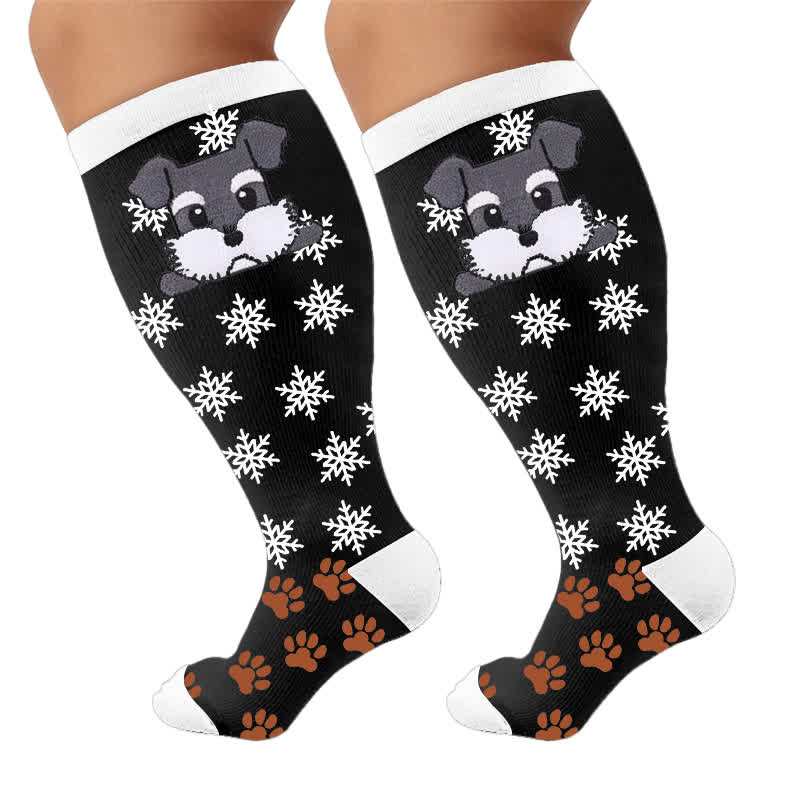 Chaussettes de compression rayées pour chien grande taille - image 10