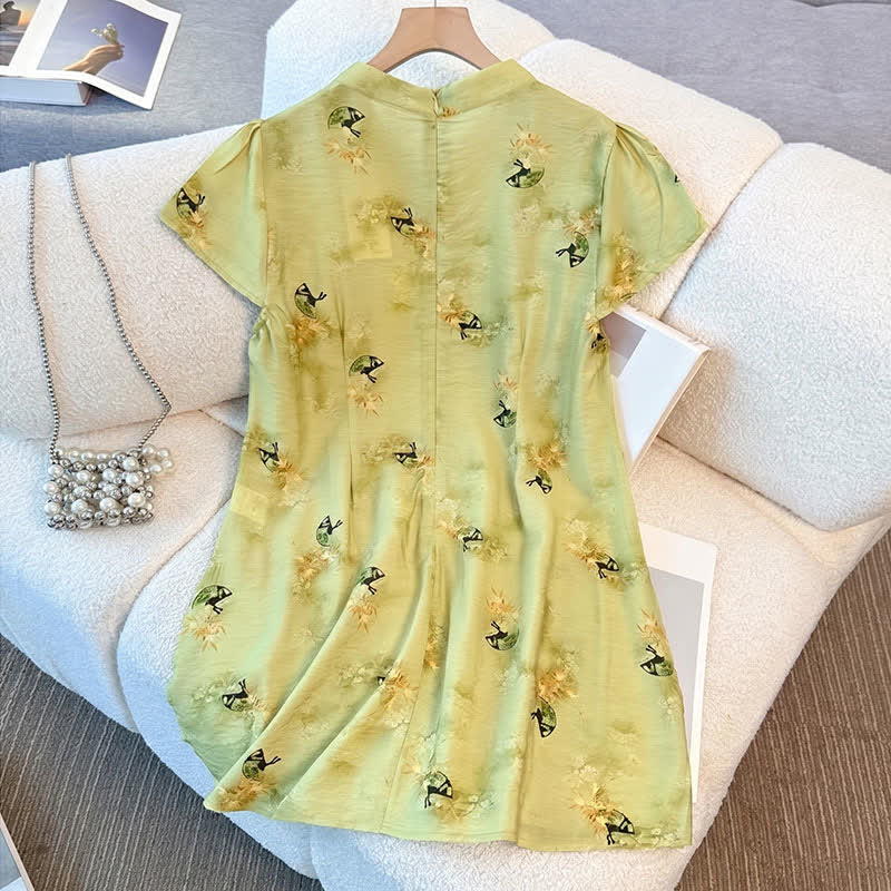 Blouse tunique grande taille à col mandarin et imprimé floral - image 6