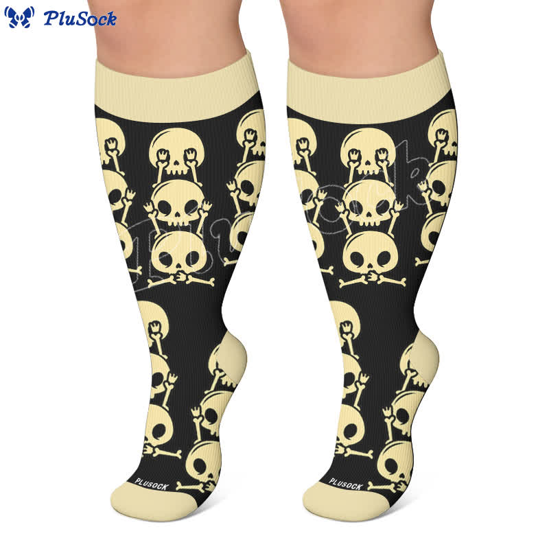 Chaussettes de compression Skull Alien grande taille - image 6