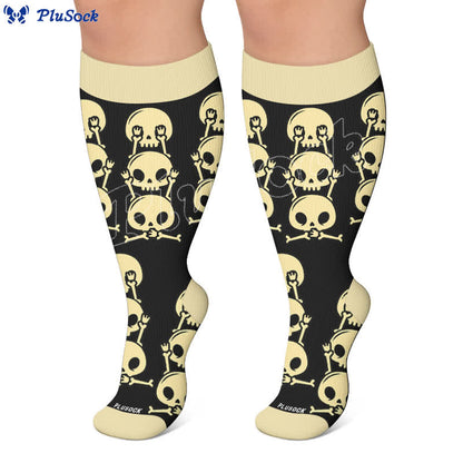 Chaussettes de compression Skull Alien grande taille - image 6