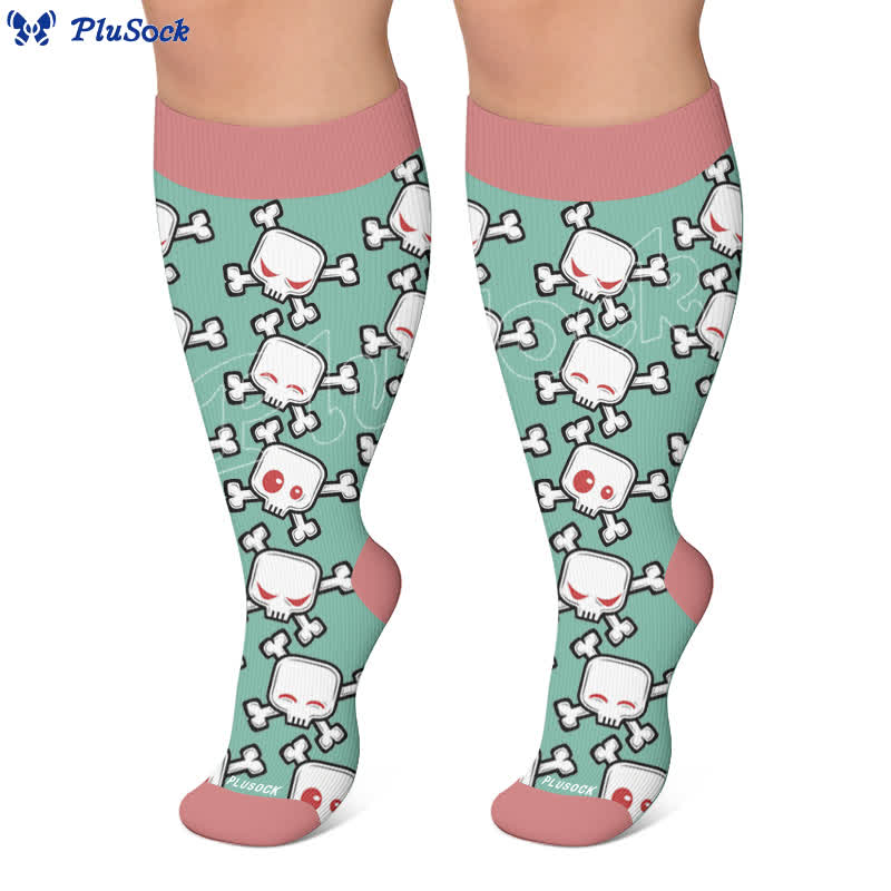Chaussettes de compression Skull Alien grande taille - image 4