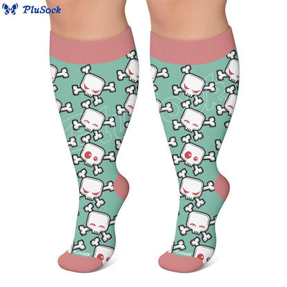 Chaussettes de compression Skull Alien grande taille - image 4
