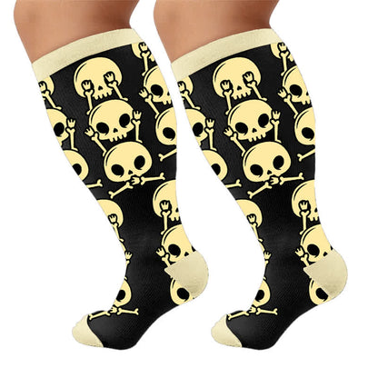Chaussettes de compression Skull Alien grande taille - image 10