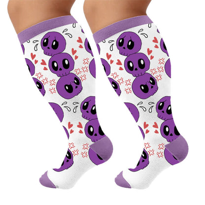 Chaussettes de compression Skull Alien grande taille - image 9